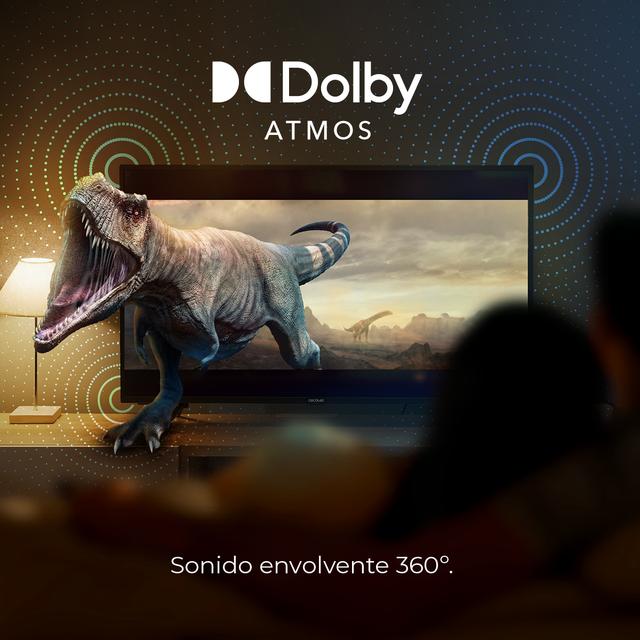 TV QLED V3+ series VQU30085+ Televisión QLED de gran pulgada con 85" resolución 4K UHD y Android TV 11, Full Array Local Dimming, 120 Hz, Altavoces con 60W, Dolby Vision & Atmos, Wide Colour Gammut, HDR10, HDM 2.1, USB 3.0, CORTEX A55, Google Voice Assitant y Chromecast.