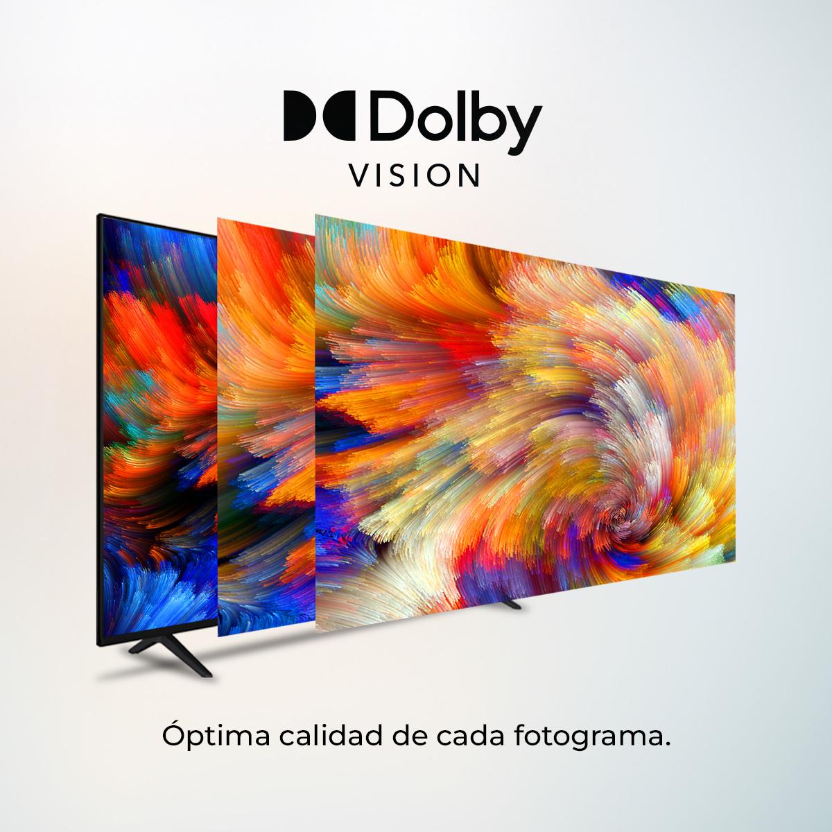 Cecotec Televisor QLED 43 Smart TV V2 Series VQU20043. 4K UHD, Android 11,  Diseño sin Marco, MEMC, Dolby Vision y Dolby Atmos, HDR10, Wide Color