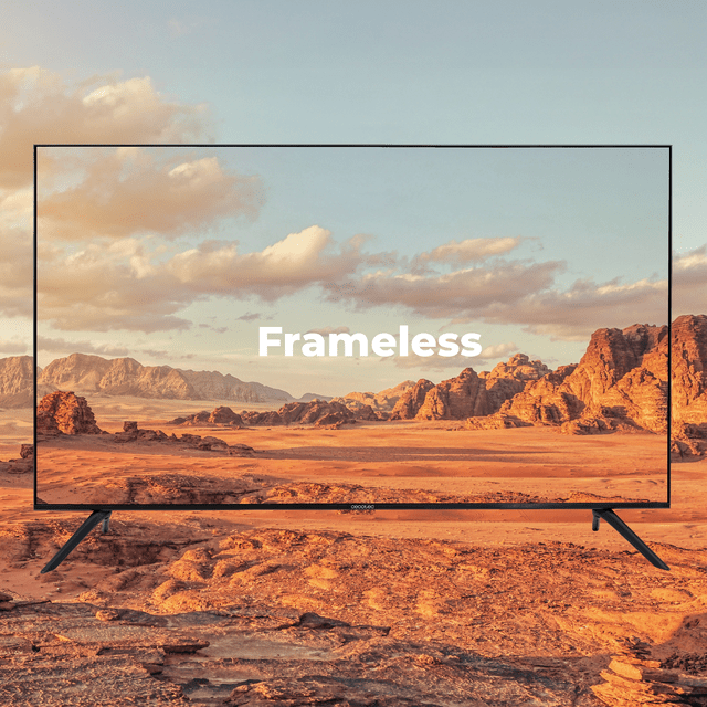 Televisión LED 70” con resolución 4K UHD, sistema operativo Android TV 11, Chromecast, HDR10+, Google Voice Assistant, clase F, con peana central.