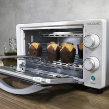 Bake&Toast 1090 White Mini forno elétrico multifunção. 10 litros de capacidade e porta com vidro duplo.