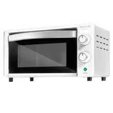 Bake&Toast 1090 White Horno tostador de sobremesa eléctrico multifunción, 10 litros de capacidad y puerta con doble cristal.