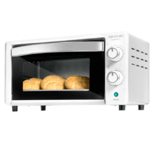 Bake&Toast 1090 White Forno tostapane elettrico multifunzione da tavolo, capacità 10 litri e doppia porta in vetro.