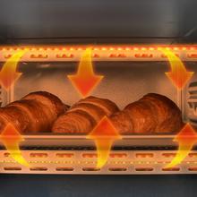 Bake&Toast 1090 White Forno tostapane elettrico multifunzione da tavolo, capacità 10 litri e doppia porta in vetro.