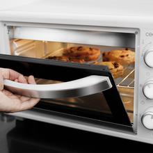 Bake&Toast 2600 White 4Pizza Forno elettrico a convezione da 26 litri con pietra speciale per pizza e 6 funzioni diverse.