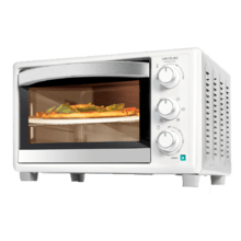 Bake&Toast 2600 White 4Pizza Forno elettrico a convezione da 26 litri con pietra speciale per pizza e 6 funzioni diverse.