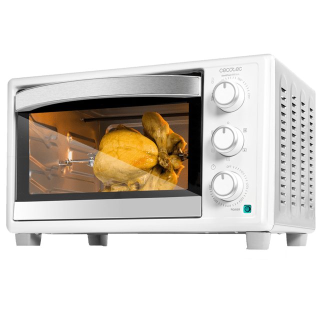 Mini-forno Bake&Toast 3090 White Gyro Mini-forno de convecção com espeto de 30 litros de capacidade, 5 modo e luz interior.