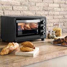 ‌Bake&Toast 2300 Black Mini-forno elétrico multifunções, 23 litros de capacidade e porta com vidro duplo.