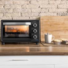 Bake&Toast 2300 Black Forno tostapane elettrico multifunzione da tavolo, capacità 23 litri e doppia porta in vetro.