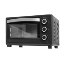 Bake&Toast 2300 Black Forno tostapane elettrico multifunzione da tavolo, capacità 23 litri e doppia porta in vetro.