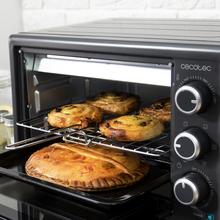 Bake&Toast 2600 Black 4PizzaMini-forno de convecção de 26 litros com pedra especial para pizzas e 6 funções diferentes.