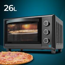 Mini-four Bake&Toast 2600 Black 4Pizza Four à convection avec 26 L de capacité, pierre à pizza et 6 fonctions différentes.