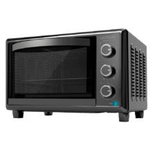 Bake&Toast 2600 Black 4PizzaMini-forno de convecção de 26 litros com pedra especial para pizzas e 6 funções diferentes.