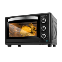 Bake&Toast 3090 Black GyroMini-forno de convecção com espeto de 30 litros de capacidade, 5 modo e luz interior.