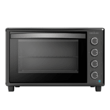 Bake&Toast 6090 Black Gyro Tischofen mit großem Fassungsvermögen von 60 Litern, 12 kombinierbaren Funktionen, großer Leistung von 2200 W und rotierendem Bräter.