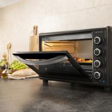 Bake&Toast 6090 Black Gyro horno sobremesa con gran capacidad de 60 litros, 12 funciones combinables, gran potencia de 2200W y rustidor giratorio.