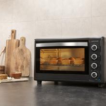 Bake&Toast 6090 Black Gyro Tischofen mit großem Fassungsvermögen von 60 Litern, 12 kombinierbaren Funktionen, großer Leistung von 2200 W und rotierendem Bräter.