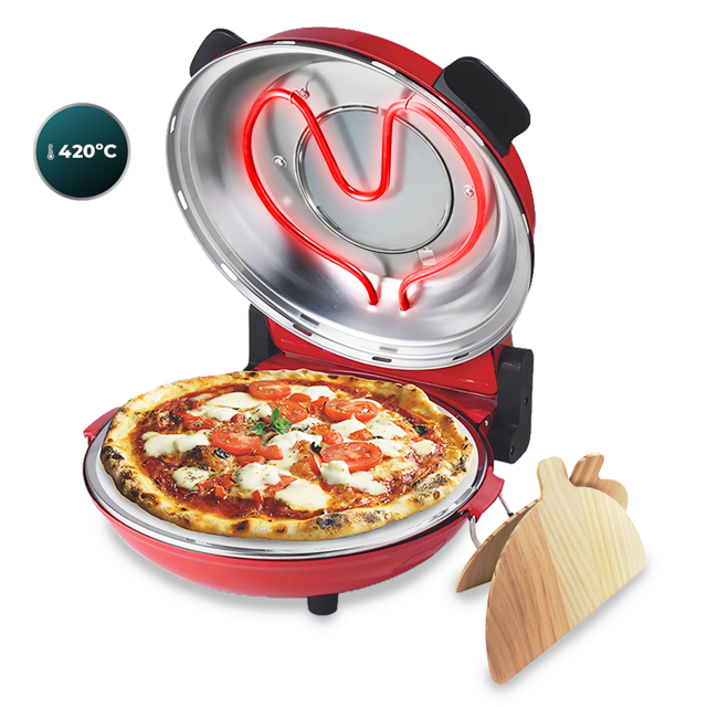 Forno elettrico Fun Pizza&Co Mamma Mia Vista 1200 W con finestra.