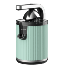 Xqueeze RetroJuice 600 Green Spremiagrumi elettrico a braccio retrò per arance e agrumi con 600 W di potenza, filtro in acciaio inox, un cono in plastica, leva per estrarre la polpa e sistema antigoccia.