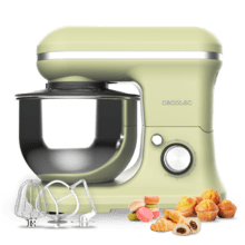 Cecomixer Merengue 5L 1200 Green Mixer Mixer con 5 funzioni, design elegante e accessori per mescolare e impastare.