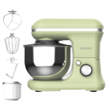 Cecomixer Merengue 5L 1200 Mixer Gelato Verde Mixer con 5 funzioni, design elegante e accessori per mescolare e impastare. Include la funzione per preparare il gelato.