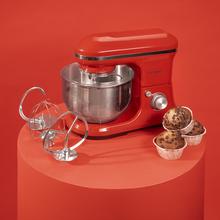 Cecomixer Merengue 5L 1200 Red Mixer Mixer a 5 funzioni, dal design elegante e accessori per mescolare e impastare.