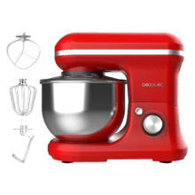 Cecomixer Merengue 5L 1200 Red Mixer Mixer a 5 funzioni, dal design elegante e accessori per mescolare e impastare.