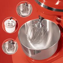 Cecomixer Meringue 5L 1200 Mixer Gelato Rosso Mixer con 5 funzioni, design elegante e accessori per mescolare e impastare. Include la funzione per preparare il gelato.