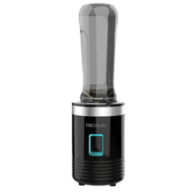 Power Titanium 350 EasyGo Mixeur pour smoothies avec bouteille portable, 4 lames avec revêtement en titane noir et 350 W.