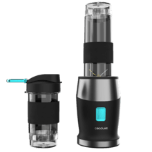 Power Titanium 900 ProGo Frullatore con 2 bicchieri portatili da 570 ml, 4 lame in titanio e 900 W.