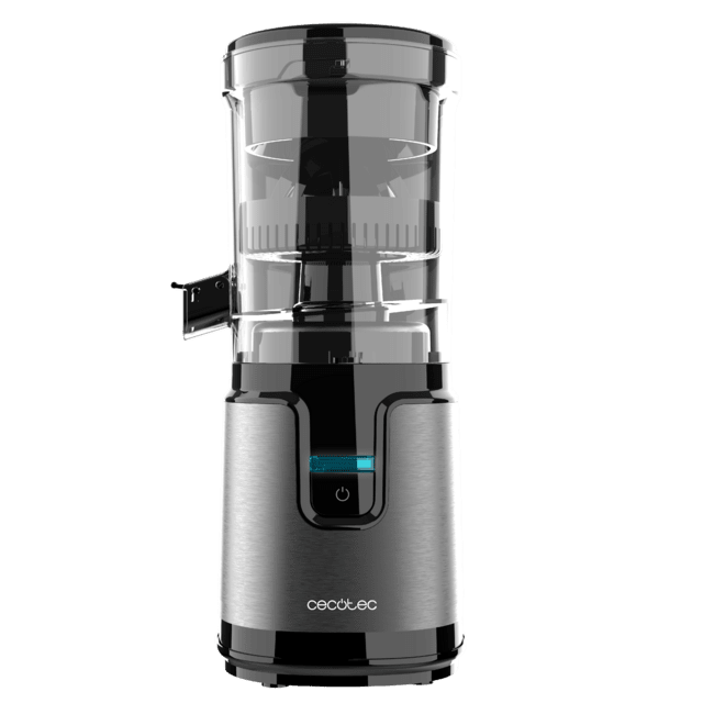 Essential TowerAdjust Easy Steel Presse-agrumes électriques avec une puissance de 140 W et une capacité de 0,35 L. Filtre et cône en plastique inclus. Un seul sens de rotation.