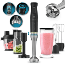 Frullatore A Immersione Zeegma Handy Chef 1500W - 5 Punte, Contenitore, Turbo - Foto 3