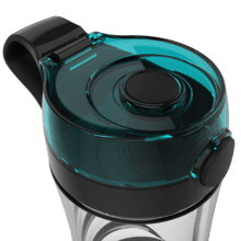 Power Titanium 650 EasyGo Batidora de smoothies con vaso portátil, molinillo, 4 cuchillas con recubrimiento de titanio negro y 650 W.