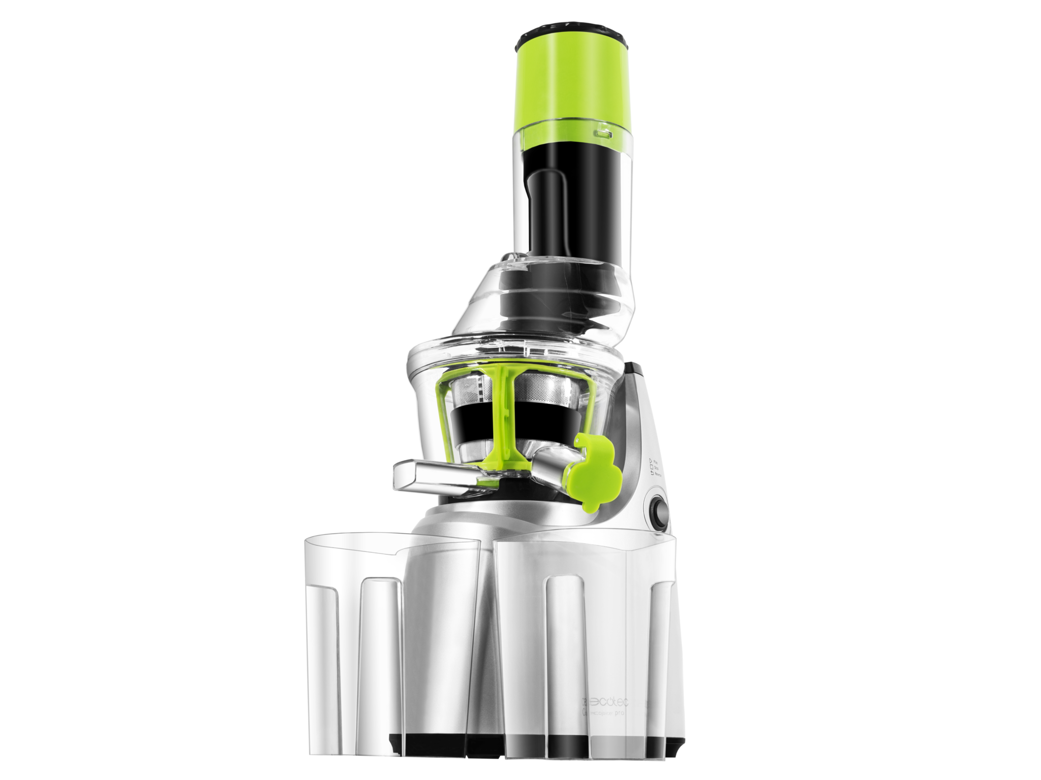 Cecojuicer Pro extracteur de jus par pression à froid, pour fruits et légumes, extracteur de jus avec tube d’embouchure XL pour introduire des fruits entiers, système Slow Juicer et 250 W