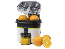 Cecojuicer Zitrus Turbo. Exprimidor de 90 W, 2 Cabezales, Depósito de 500 ml, Libre de BPA, Fácil Limpieza