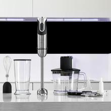 Powerful Titanium 1000 Pro. Batidora de Mano de 1000 W, 21 Niveles y Turbo, Cuchilla 4 hojas con Recubrimiento de Titanio, Pie XL, Soft Touch, Accesorios, Vaso 800 ml