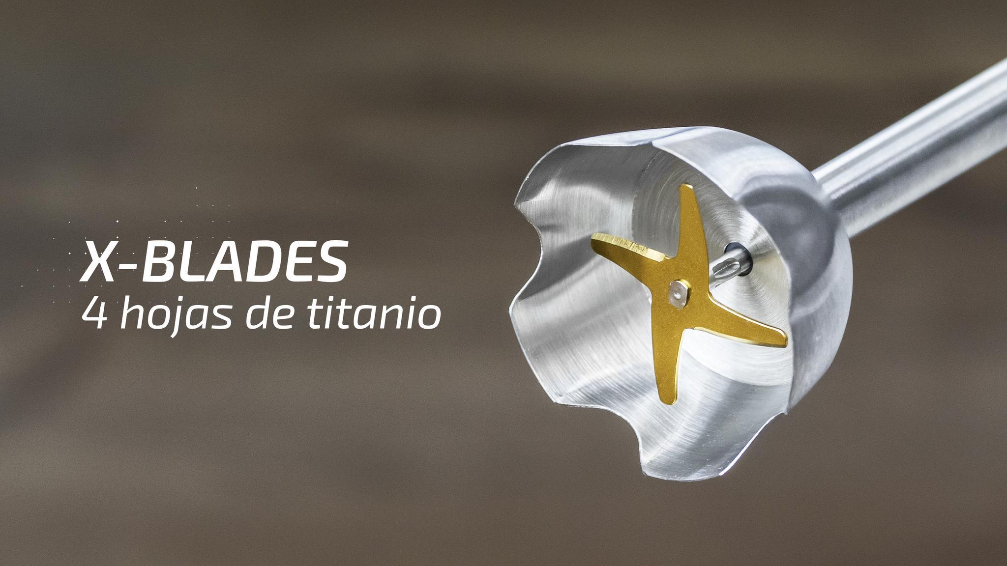 X-BLADES: CUCHILLA DE 4 HOJAS CON RECUBRIMIENTO DE TITANIO