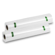 Pack de 2 rollos para envasadora 28x600 Rollos Para Hacer Bolsas De Vacío Libres De Bpa. Aptas Para Cocinar A Baja Temperatura.