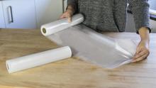 Pack de 2 rollos para envasadora 28x600 Rollos Para Hacer Bolsas De Vacío Libres De Bpa. Aptas Para Cocinar A Baja Temperatura.