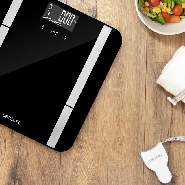 Pèse-personne numérique Surface Precision 9450 Full Healthy. Avec surface en verre trempé de haute sécurité, écran LCD inversé, capacité maximale de 180kg, sans connectivité, noir.