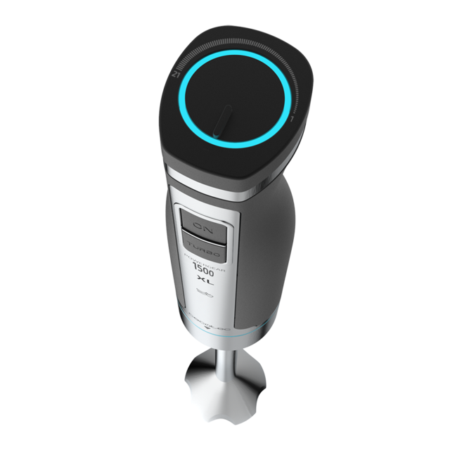 PowerGear 1500 XL Staafmixer - 1500W Met Extra Lange Voet, Titanium Messen En 21 Snelheden