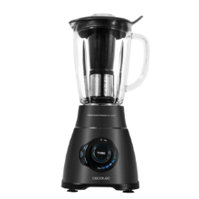 Mixeur blender Power Black Titanium 1800 Smart. 1800 W de puissance, lame de 6 feuilles en titane noir, filtre pour jus