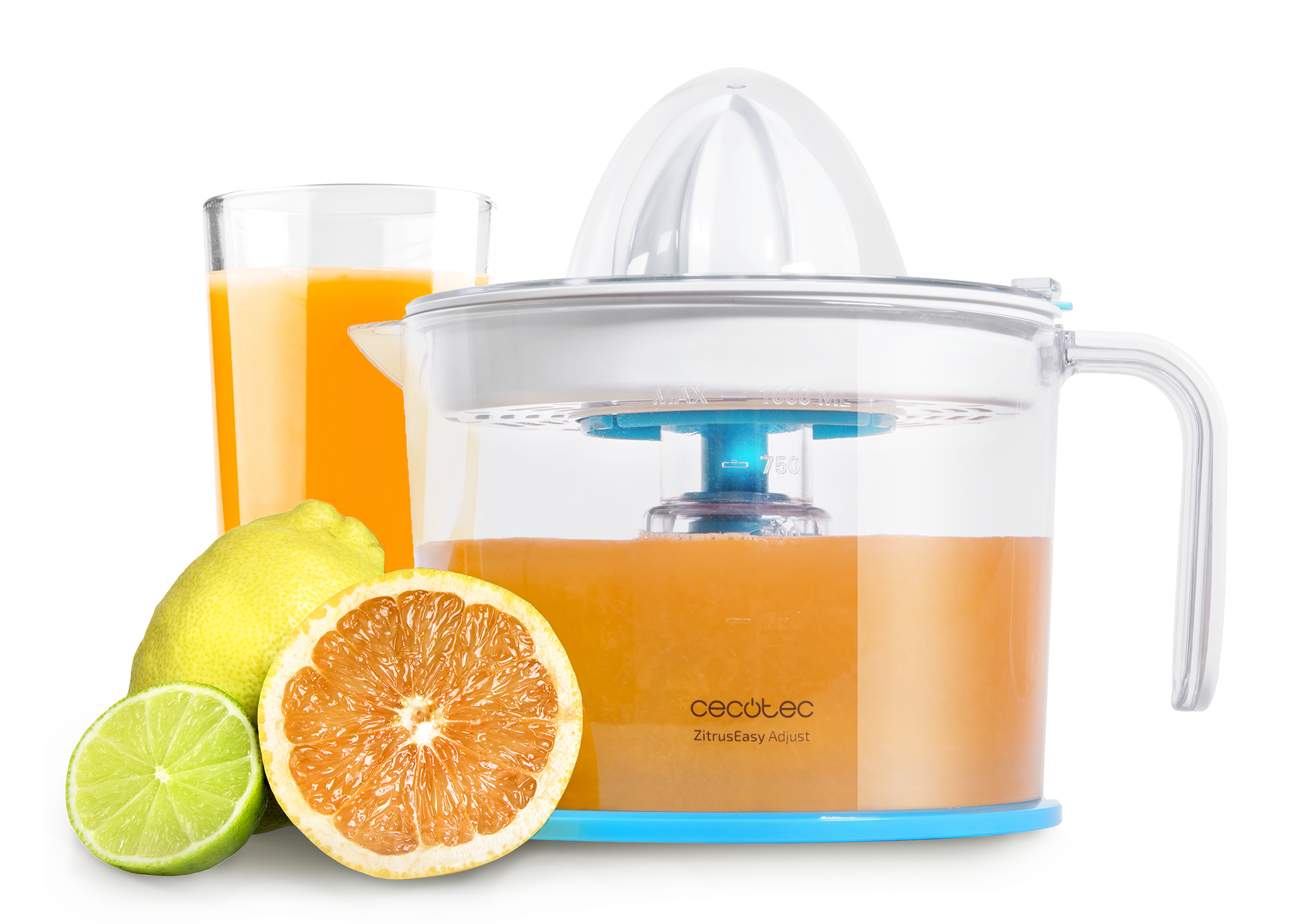 EssentialVita Adjust White Exprimidor naranjas eléctrico Cecotec