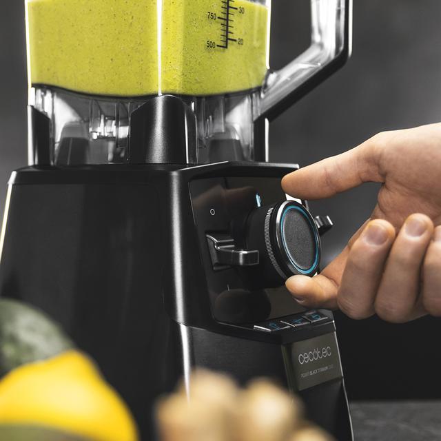 Power Black Titanium 2600MAX Pro Standmixer 2000 W, 8-fach Messer, schwarze Titan-Beschichtung, 3 voreingestellte Programme, quadratische BPA-freie Kunststoffkanne