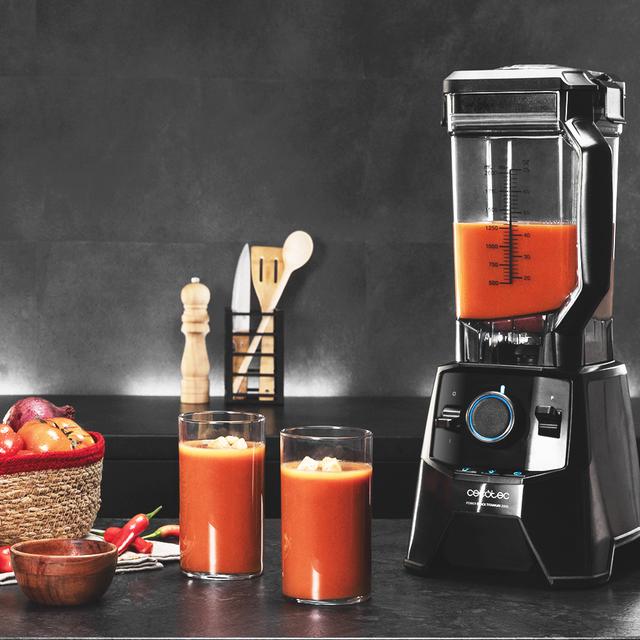 Power Black Titanium 2600MAX Pro Standmixer 2000 W, 8-fach Messer, schwarze Titan-Beschichtung, 3 voreingestellte Programme, quadratische BPA-freie Kunststoffkanne
