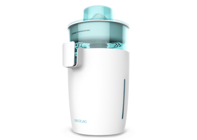 exprimidor eléctrico Zitrus TowerAdjust Easy. Potencia 350 W,Filtro regulador de Pulpa,2 Conos Desmontables de Diferente tamaño, Tambor Libre de BPA, Capacidad de 0,5 L (Blanco)