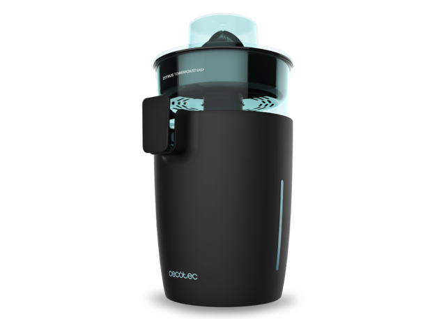 Exprimidor eléctrico Zitrus TowerAdjust Easy. 350 W, Filtro regulador de Pulpa, 2 Conos Desmontables de Diferente tamaño, Tambor Libre de BPA, Capacidad de 0,5 L, Negro