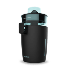 Zitrus TowerAdjust Easy. Espremedor elétrico de 350 W, regulador do filtro de polpa, 2 cones destacáveis de tamanho diferente, tambor livre BPA, 0,5 l de capacidade, Preto