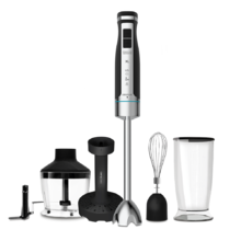 PowerGear 1500 XL Mash Pro Handmixer 500 W Leistung, extra langer XL-Fuß, X-Blades mit Titanium, 21 Geschwindigkeiten und Turbo-Funktion