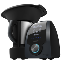 Robot de cuisine multifonction Mambo 8090 avec une cuillère MamboMix, balance intégrée, 30 fonctions, bol en acier inoxydable de 3,3 L qui convient pour le lave-vaisselle, panier pour bouillir, livre de recettes