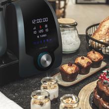 Robot de cuisine multifonction Mambo 8090 avec une cuillère MamboMix, balance intégrée, 30 fonctions, bol en acier inoxydable de 3,3 L qui convient pour le lave-vaisselle, panier pour bouillir, livre de recettes